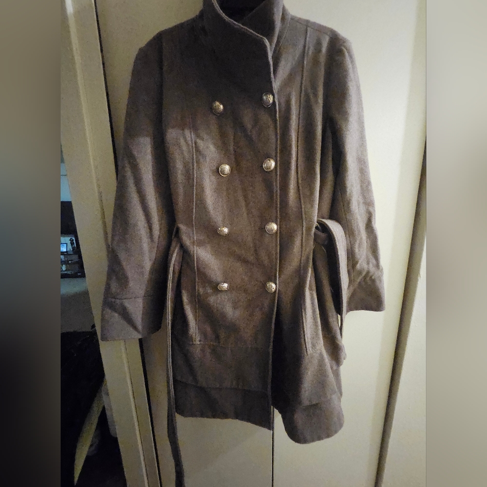 NY& COMPANY peplum belted jacket